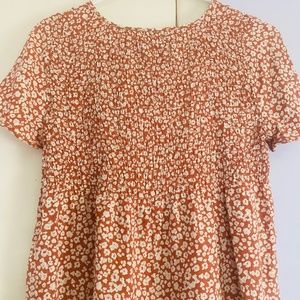 Womens Floral Dress Shirt